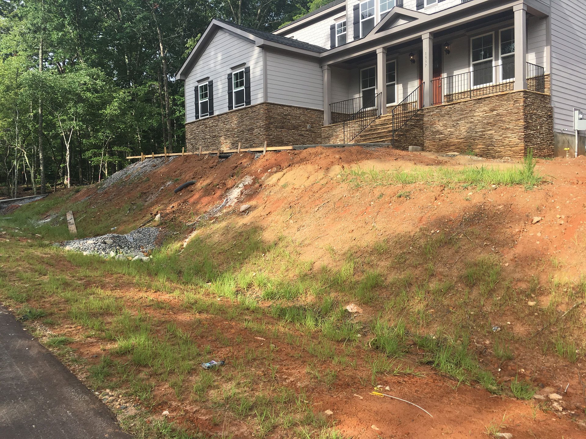 Ethan's Meadow Vertical Walls Raleigh NC Retaining Walls